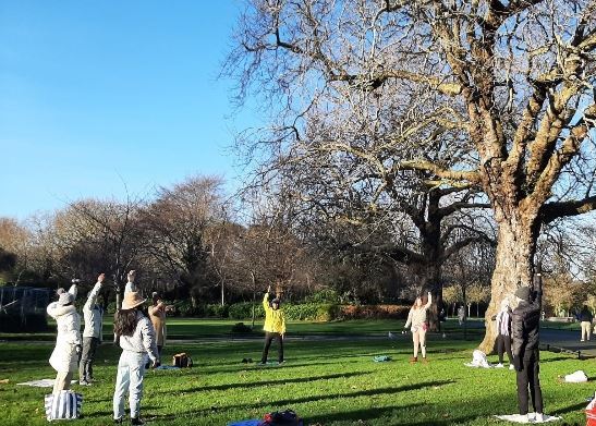 Image for article Ірландія. Люди знайомляться з Фалунь Дафа у парку Дубліна
