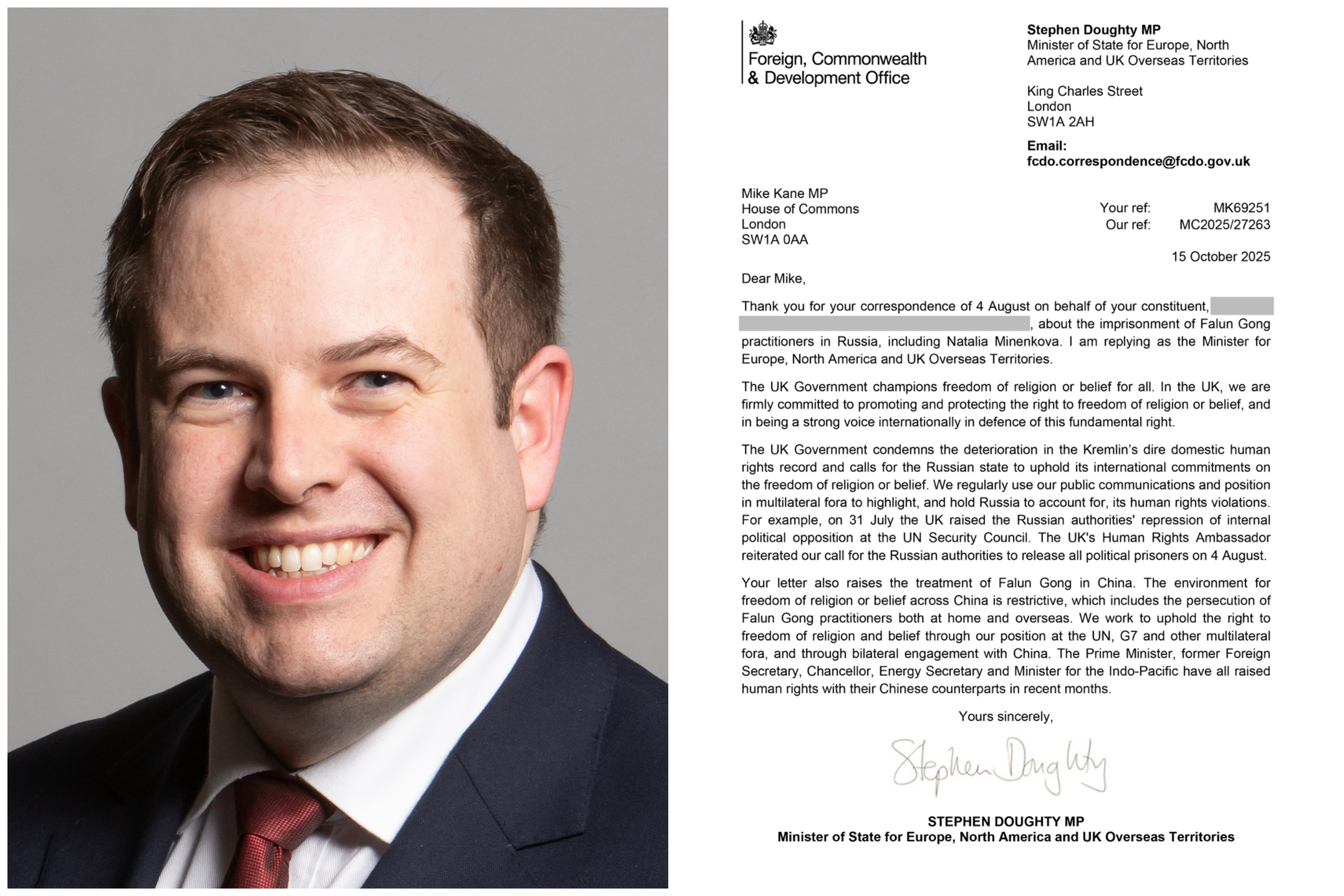 Image for article Британські офіційні особи й парламентарії засуджують насильницьке вирізання органів і транснаціональні репресії, що здійснюються КПК