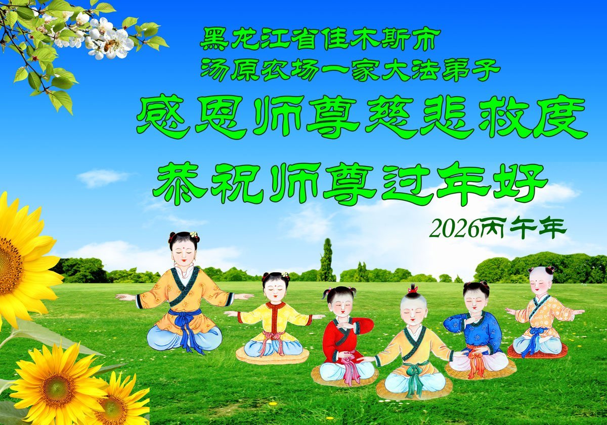 Image for article ​Практикувальники Фалунь Дафа з провінції Хейлунцзян бажають шановному Вчителю щасливого Китайського Нового року (109 привітань)