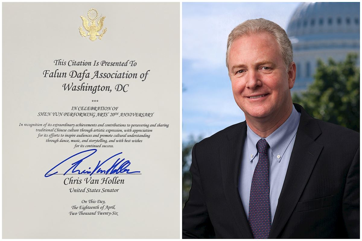 Image for article Сенатор США відзначив офіційним привітанням 20-річчя компанії Shen Yun Performing Arts